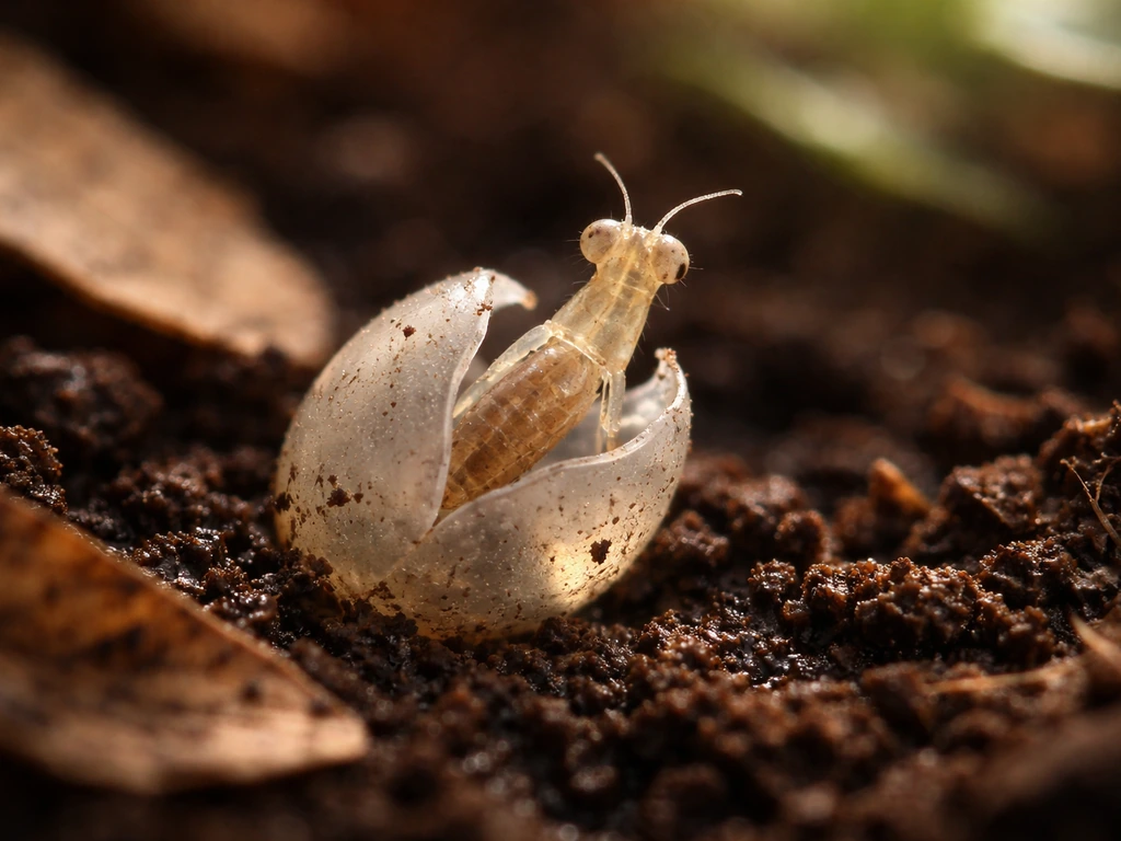 praying mantis bug egg grow a garden