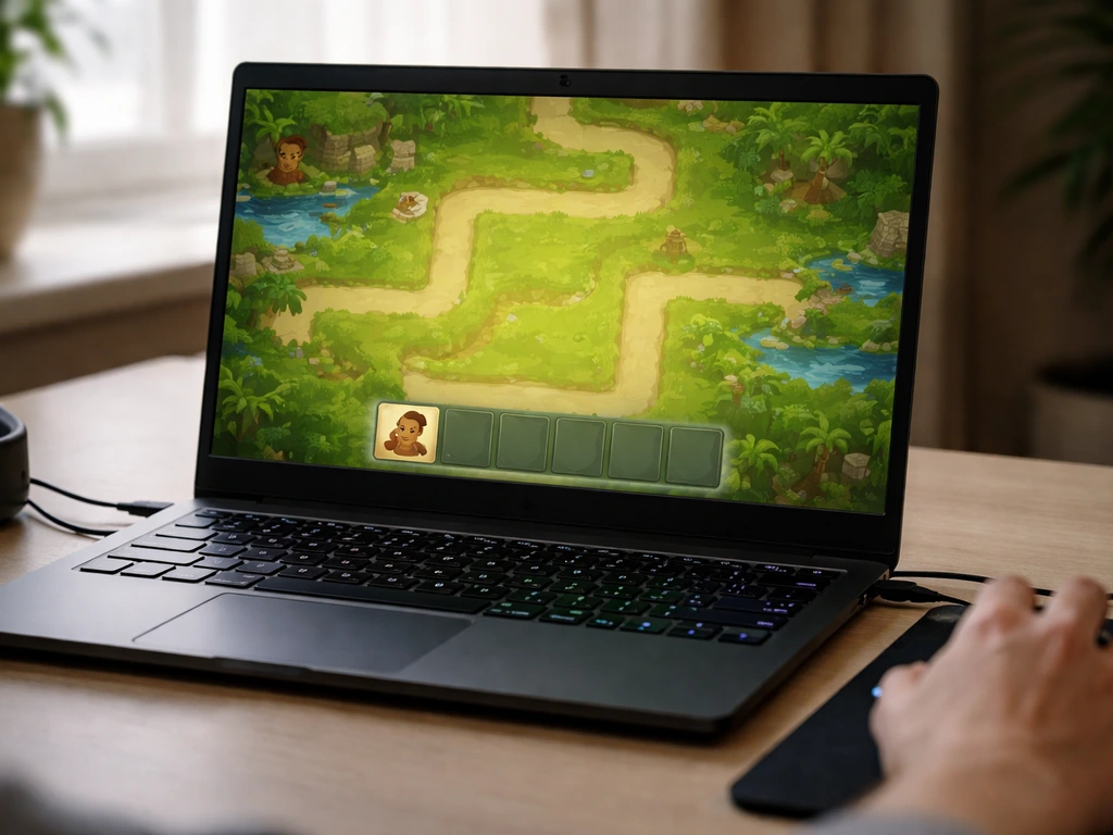 Minimal gaming setup showing a single in-game run being tested with no other refund effects